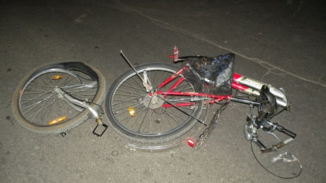 Сбитый велосипед