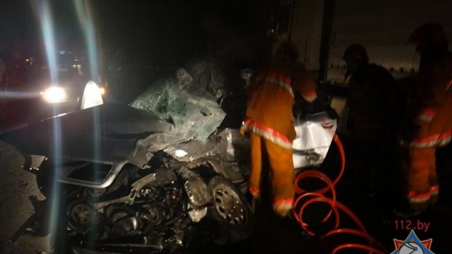 В Витебске автомобиль «Audi A6» врезался грузовой автомобиль: 1 человек погиб