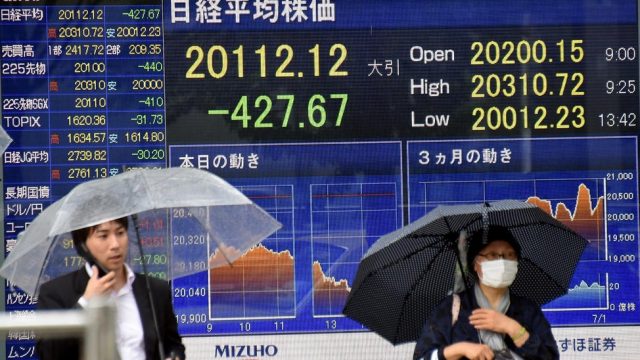 падение акций в Японии