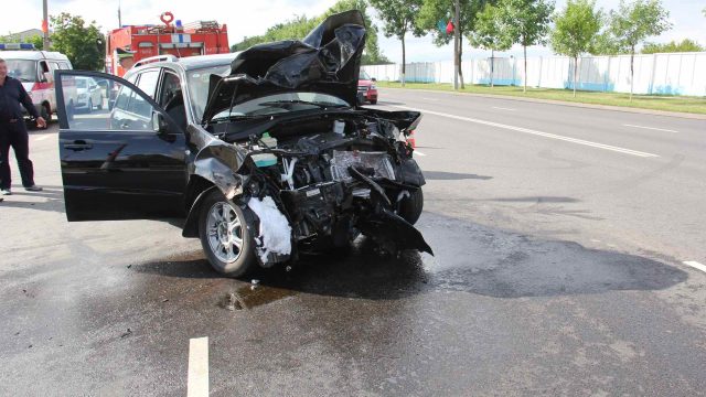 В Витебске в серьёзной аварии погиб водитель "Ауди"