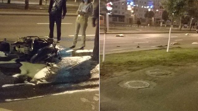 В Витебске мотоциклист насмерть сбил двух пешеходов и погиб сам