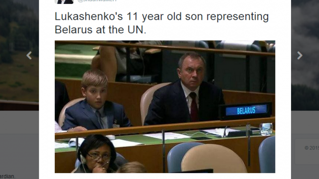 Сын Лукашенко в ООН