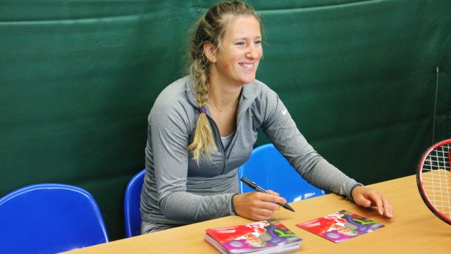 Виктория Азаренко провела в Минске мастер-класс для воспитанников теннисных школ