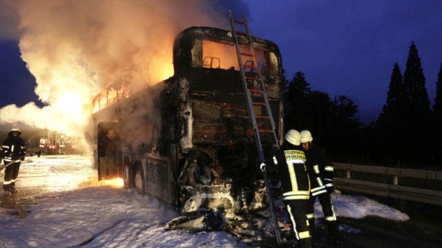 Белорусские туристы, ехавшие в сгоревшем автобусе обратились за компенсацией