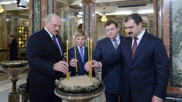 Лукашенко в храме