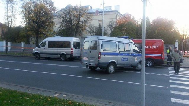 В Минске из-за сообщения лже-минера перекрывали улицу