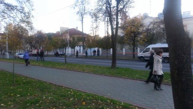 В Минске из-за сообщения лже-минера перекрывали улицу