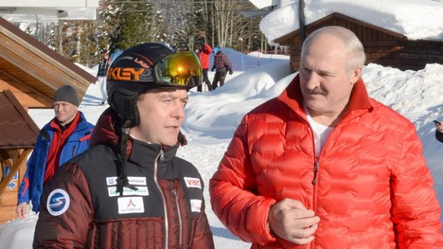 Лукашенко и Медведев 