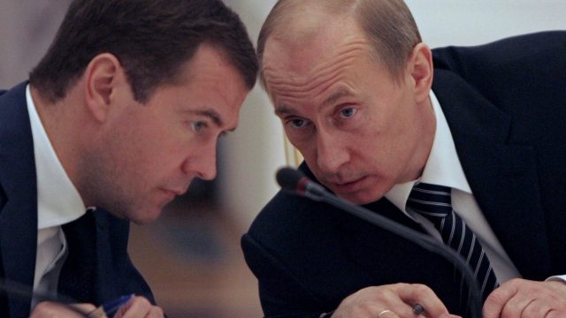 Путин и Медведев 