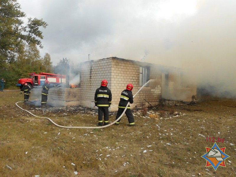 В Жлобинском районе сгорел фельдшерско-акушерский пункт