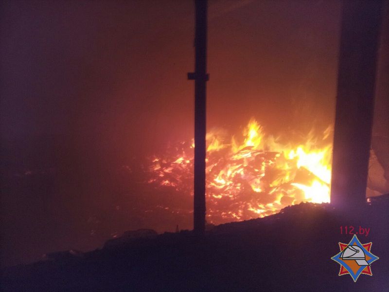 Пожар на заводе в Барановичах мог начаться из-за электрообогревателя