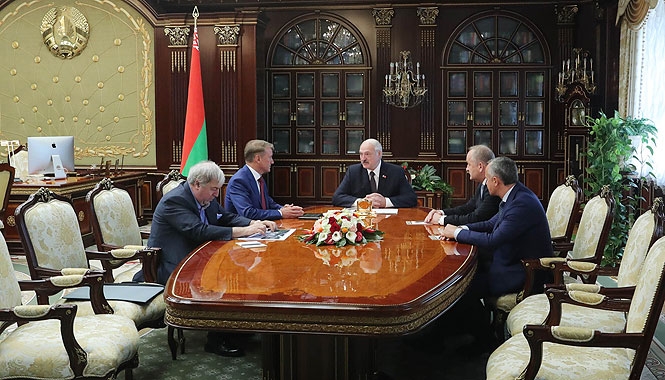 Лукашенко и Греф 