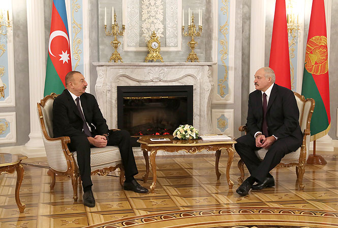 Лукашенко и Алиев 