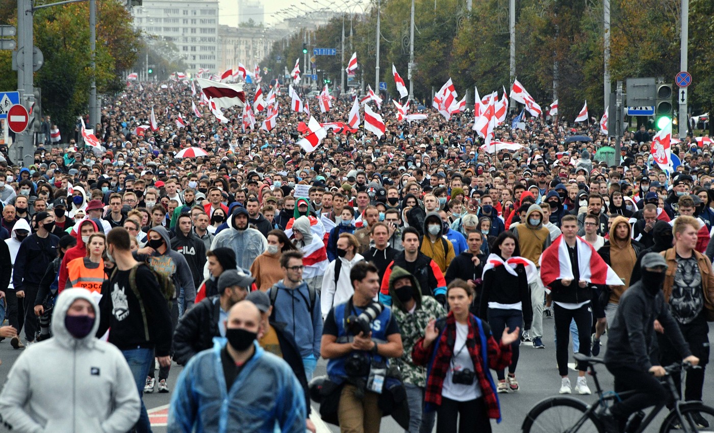 Протесты в минске 2020 фото