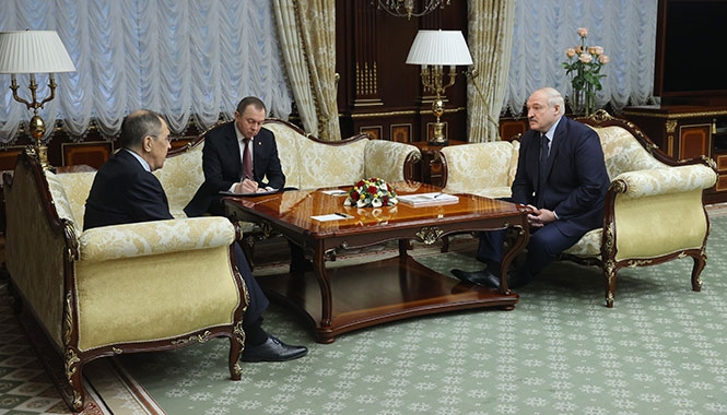 Лукашенко и Лавров 
